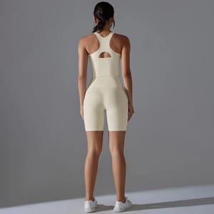 Women's Quick-Dry Workout Set with Scrunch Shorts & Bra