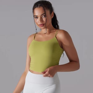 Reversible Brocade Sports Bra Tank Top for Yoga and Fitness