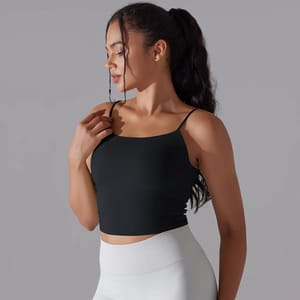 Reversible Brocade Sports Bra Tank Top for Yoga and Fitness