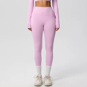High Waist Double-Sided Brushed Stretch Yoga Leggings for Women
