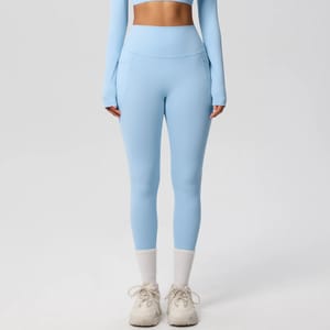 High Waist Double Brushed Ankle-Length Yoga Leggings