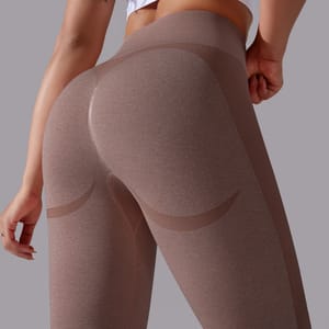 High Waist Seamless Leggings for Workout and Gym Training