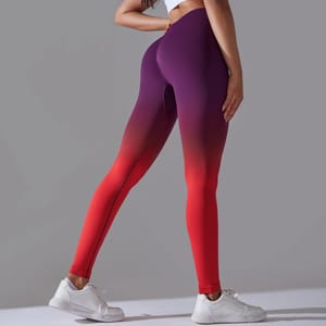 High Waisted Seamless Leggings for Yoga and Fitness Training