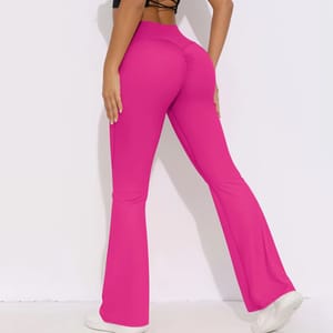 High Waist Flared Yoga Leggings for Tummy Control Workout