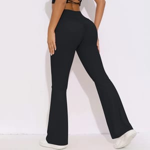 High-Waist Flared Yoga Leggings for Sculpted and Sleek Look