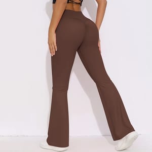 High-Waist Flared Yoga Leggings for Sculpted and Sleek Look