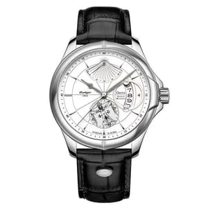 Stylish Large Dial Men's Sports Watch with Leather Strap