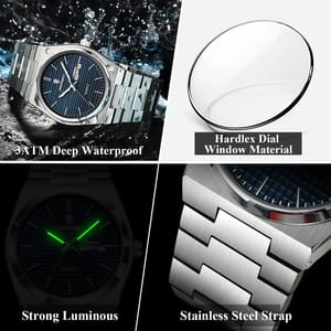 Luxury Stainless Steel Sport Watch with Luminous Display Luxury Stainless Steel Sport Watch with Luminous Display