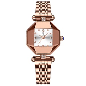 Elegant Diamond Accent Stainless Steel Women's Waterproof Quartz Watch Elegant Diamond Accent Stainless Steel Women's Waterproof Quartz Watch