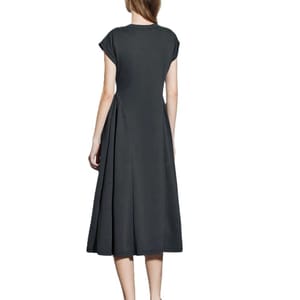 Elegant Slim Fit A-Line Knee-Length Party Dress for Women