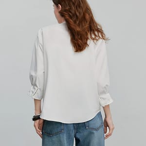 Lightweight Summer Button-Up Blouse for Women Daily Wear