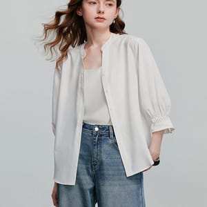 Lightweight Summer Button-Up Blouse for Women Daily Wear