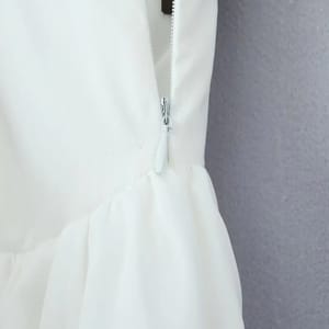 Chic Mesh Patchwork A-Line Mini Skirt with High Waist