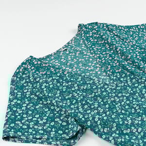 Women's Short Sleeve A-Line Mini Dress with Cross V-Neck