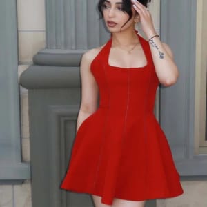 Elegant Backless Halter Mini Dresses for Women's Parties and Celebrations Elegant Backless Halter Mini Dresses for Women's Parties and Celebrations