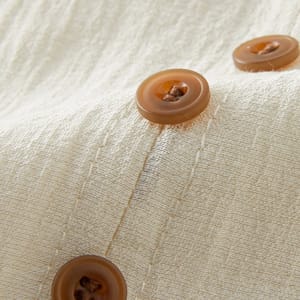 Summer Apricot Essential Minimalist Loose Fit Short-Sleeve Blouse