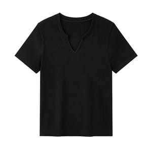 Slimming V-Neck Short Sleeve Top – Soft and Gentle Everyday Essential