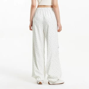 Floral Print Wide-Leg Pants – Sweet Summer Style with Drawstring Waist Semir - Women's Trousers 2