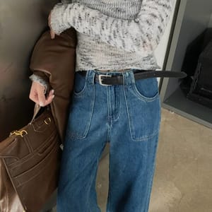 Gjbd - Women's Wide Leg Jeans 4