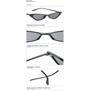 Small Triangle Cat Eye Sunglasses for Stylish Summer Looks Rmm - Women's Cat Eye Sunglasses 3