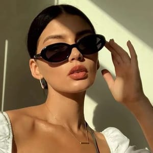 Small Oval Punk Style Sunglasses for Vintage Everyday Looks Rmm - Women's Round Sunglasses 2