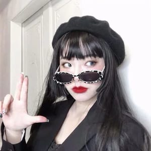 Small Oval Punk Style Sunglasses for Vintage Everyday Looks Rmm - Women's Round Sunglasses 3
