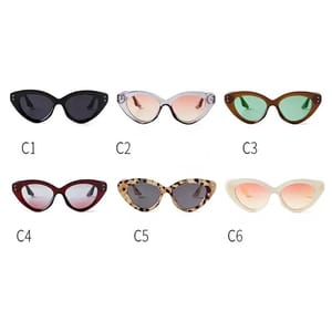 Chic Cat Eye Sunglasses with Rivet Detail for Parties Sorvino - Women's Cat Eye Sunglasses 3