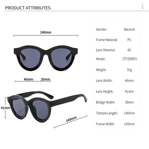 Trendy Vintage Oval Sunglasses with Leopard Frame and UV400 Lenses Sorvino - Women's Round Sunglasses 5