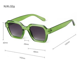 Vintage Tortoise Shell Rectangle Sunglasses with Gradient UV400 Lenses Sorvino - Women's Square Sunglasses 3