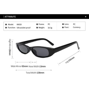 Small Frame Vintage Cat Eye Sunglasses with UV400 Protection Sozo Tu - Women's Cat Eye Sunglasses 4