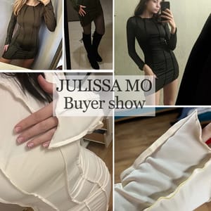 Chic Patchwork O-Neck Long Sleeve Mini Party Dress