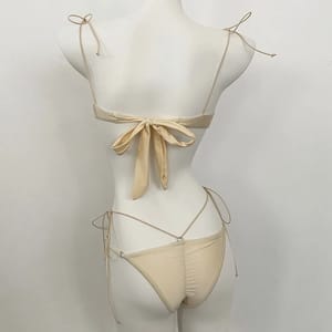 High Cut Push-Up Bikini Set with Embroidered Floral Design High Cut Push-Up Bikini Set with Embroidered Floral Design