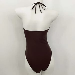 High Waist One-Piece Swimsuit with Brazilian Bottom Cut
