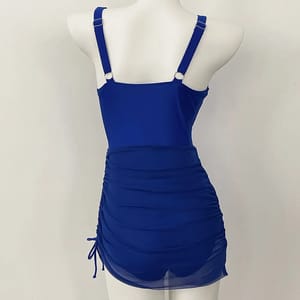 One-Piece Swimsuit with Skirt Detail and Flattering Fit