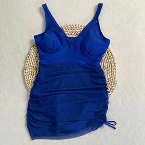 One-Piece Swimsuit with Skirt Detail and Flattering Fit
