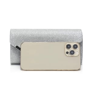Sequin Envelope Clutch with Chain Strap for Evening Parties