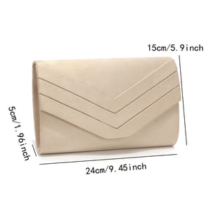 Vintage Velvet Envelope Clutch with Chain for Party Wear Vintage Velvet Envelope Clutch with Chain for Party Wear