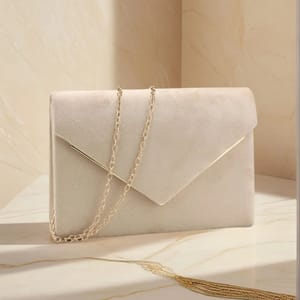 Envelope Clutch with Chain Strap for Prom and Party Wear