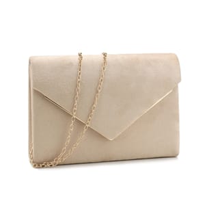 Envelope Clutch with Chain Strap for Prom and Party Wear