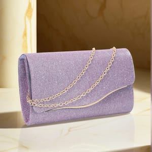 Glitter Envelope Clutch with Chain Strap for Party Wear Glitter Envelope Clutch with Chain Strap for Party Wear