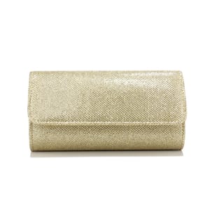Glitter Envelope Clutch with Chain Strap for Casual Evenings