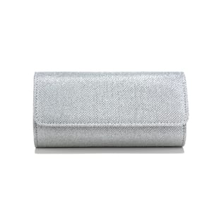 Glitter Envelope Clutch with Chain Strap for Casual Evenings