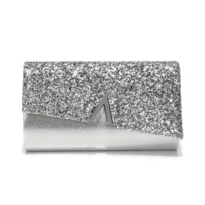 V-Design Sequin Envelope Clutch with Chain for Evening Events