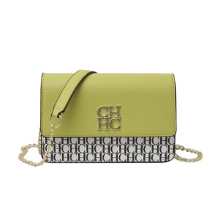 Elegant Embossed Crossbody Bag with Pure Color Box Style