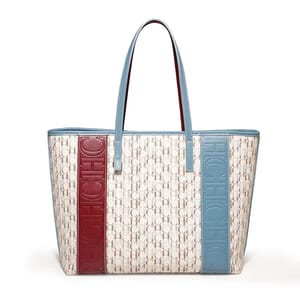 Striped Large Tote Bag for Travel and Daily Commutes