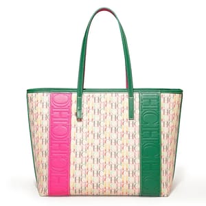 Striped Large Tote Bag for Travel and Daily Commutes
