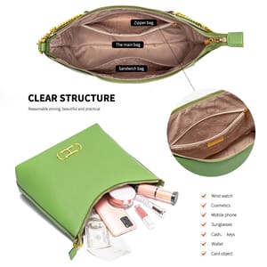 Stylish Women's Shoulder Bag with Zipper for Everyday Use