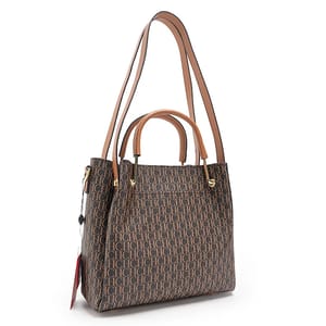 Elegant Letter-Print Women's Shoulder Bag with Spacious Interior