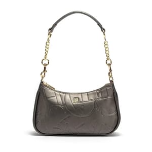 Elegant Women's Letter-Print Shoulder Bag with Spacious Interior