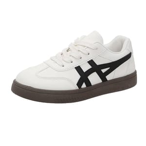 Comfortable Lace-Up Sneakers with Round Toe for Daily Wear